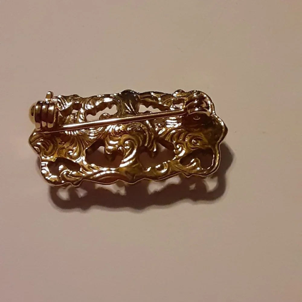Gold-tone Brooch